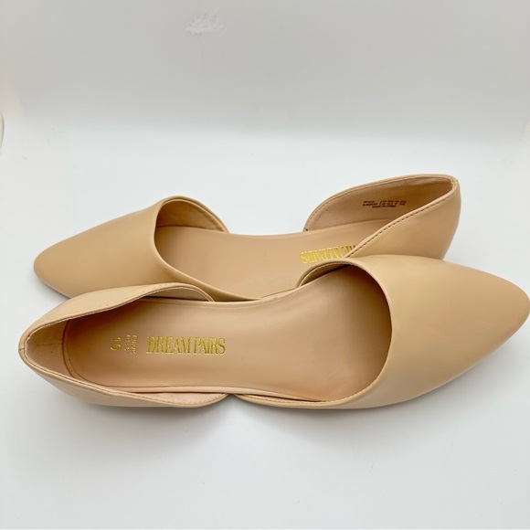 dream paris Shoes - DREAM PAIRS Women's Flats Sz 10M Jilian Low Shoes Nude Pointed Toe